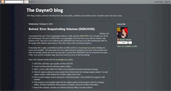 Desktop Screenshot of blogs.dayneo.co.za